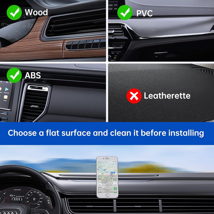 SYNCWIRE Magnetische Handyhalterung fürs Auto, Universelle Smartphone Handyhalter, Verstellbare KFZ-