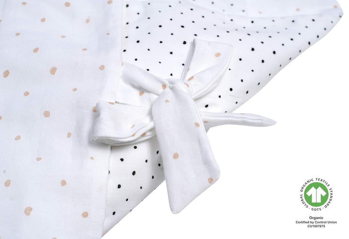 Baby Einschlagdecke GOTS zertifiziert aus BIO-Baumwolle Puckdecke Wickeldecke von Motherhood - Kleck
