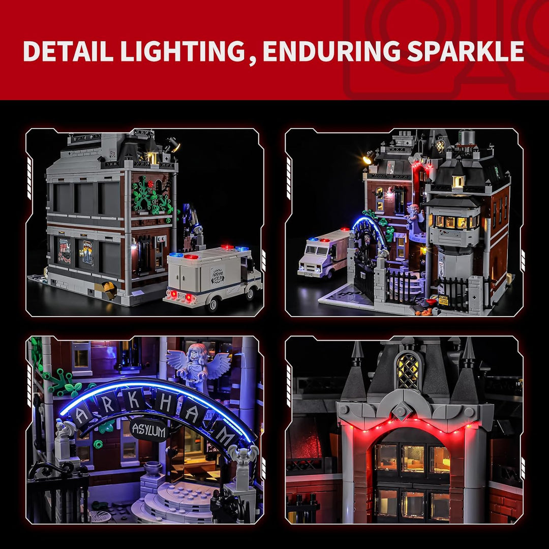 BRIKSMAX LED Beleuchtung für Lego Batman Arkham Asylum 76300,kompatibles Licht Set für Bausteine - O