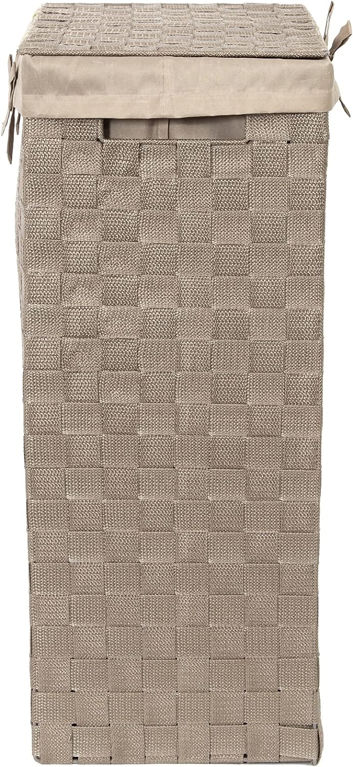 Compactor Wäschekorb Taupe 25 x 38 x H.60 cm, Taupe