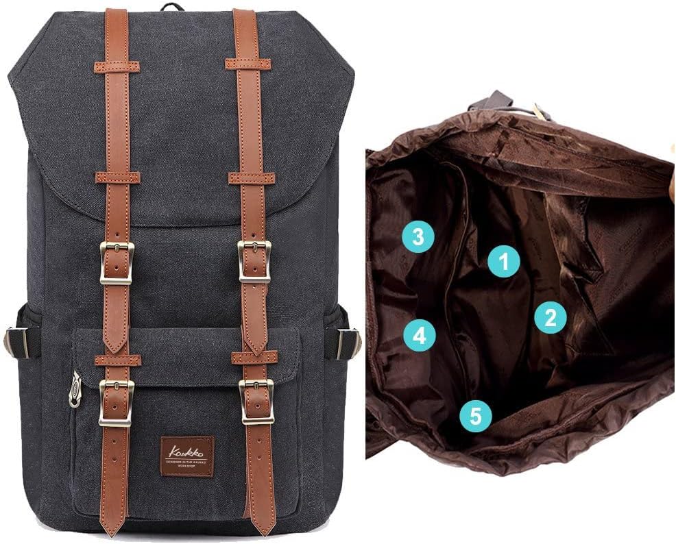 KAUKKO Unisex Ep5 Rucksack 45 x 27 x 17cm (HxBxT) (Cschwarz), 45 x 27 x 17cm (HxBxT) (Cschwarz)