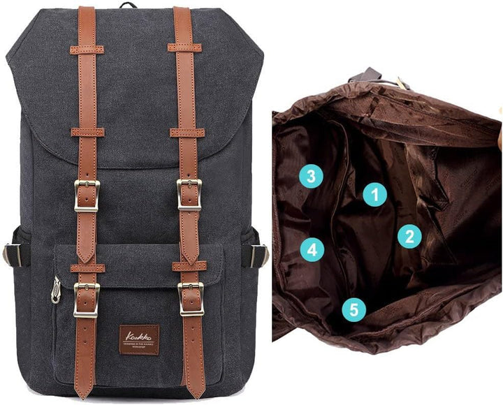 KAUKKO Unisex Ep5 Rucksack 45 x 27 x 17cm (HxBxT) (Cschwarz), 45 x 27 x 17cm (HxBxT) (Cschwarz)