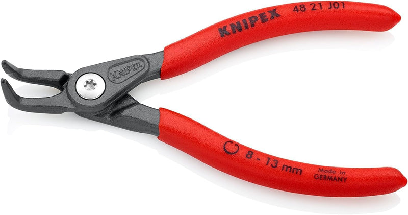 Knipex Präzisions-Sicherungsringzange für Innenringe in Bohrungen grau atramentiert, mit rutschhemme