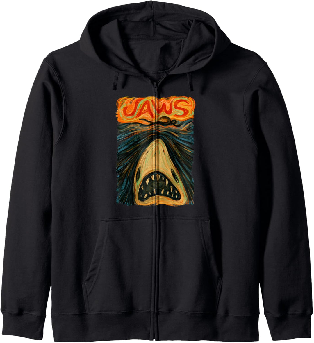 Jaws Scream Portrait Kapuzenjacke