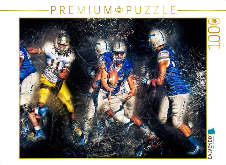 CALVENDO Puzzle American Football - so cool 1000 Teile Lege-Grösse 64 x 48 cm Foto-Puzzle Bild von P