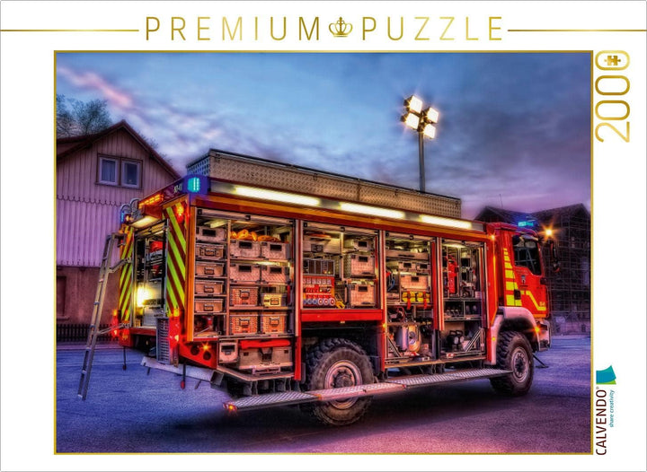 CALVENDO Puzzle Rüstwagen FF Bad Harzburg 2000 Teile Lege-Grösse 90 x 67 cm Foto-Puzzle Bild von Mar
