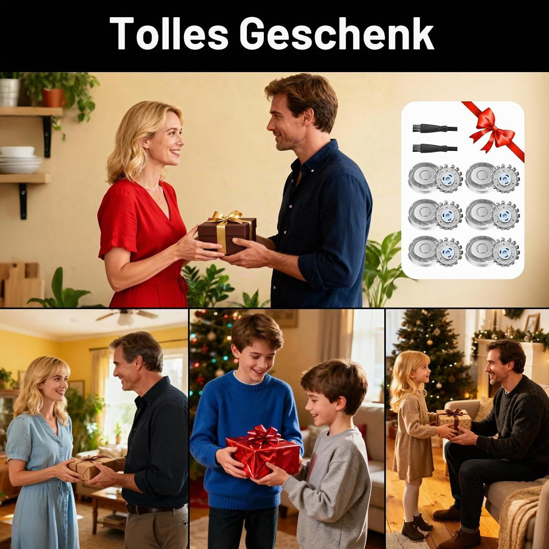 SH71/50 Ersatzscherköpfe 6 Pcs Rasierer Ersatzköpfe Serie 7000 (S7XXX) und eckige Serie 5000 (S55XX)
