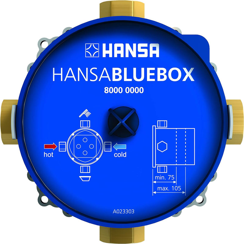 Hansa 80000000 Unterputz-Grundeinheit / Einbaukörper HANSABLUEBOX | Multifix-Befestigungssystem, eig