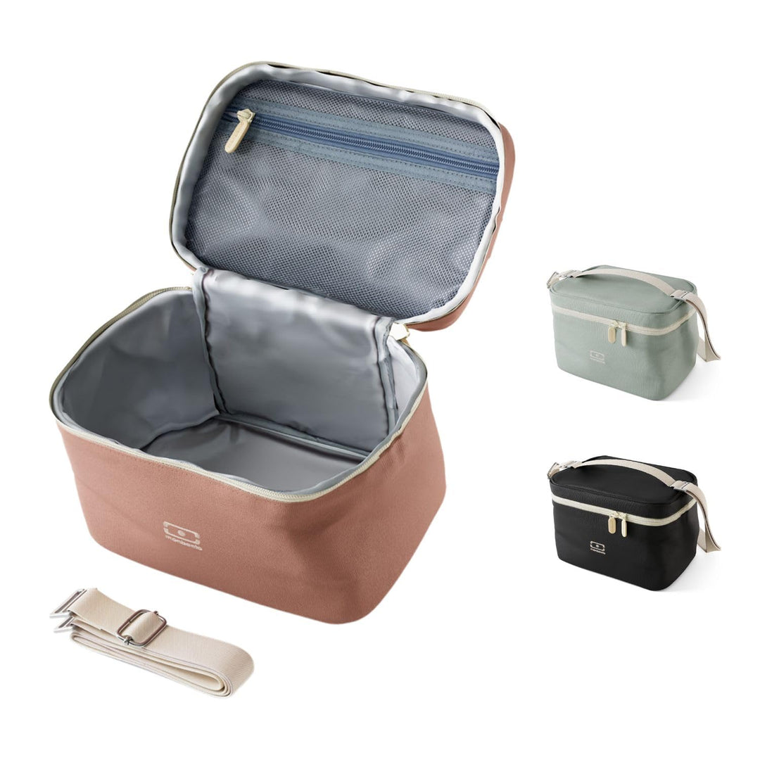 MONBENTO - Kleine Kühltasche für Unterwegs Arctic rosa Moka - Lunch Tasche für Lunchbox, Trinkflasch