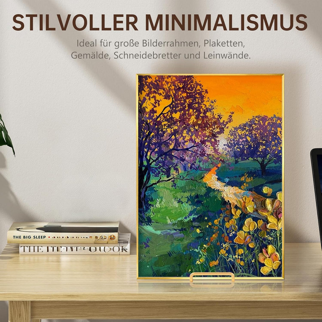 Staffelei Aufsteller Teller Ständer Metall - Tellerständer Gross - Deko Tellerhalter - Dekoteller Ha