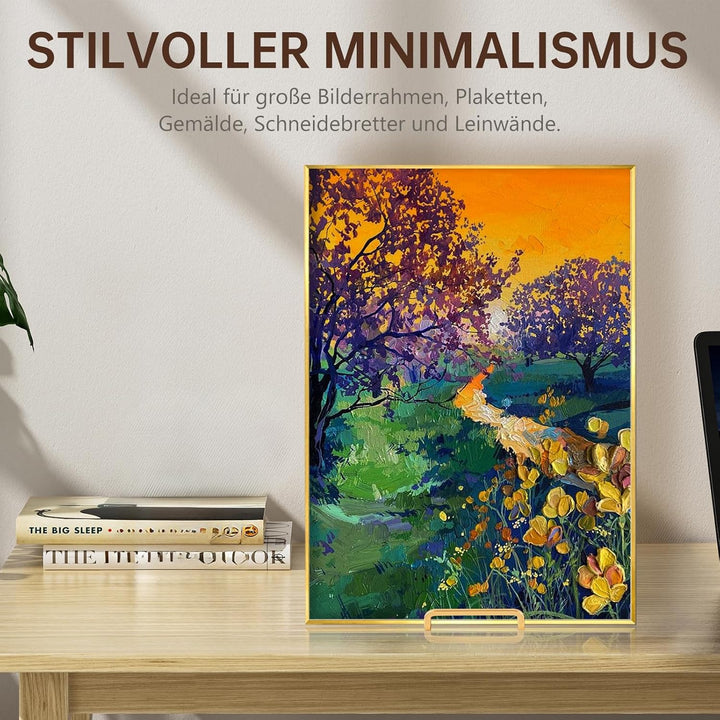 Staffelei Aufsteller Teller Ständer Metall - Tellerständer Gross - Deko Tellerhalter - Dekoteller Ha