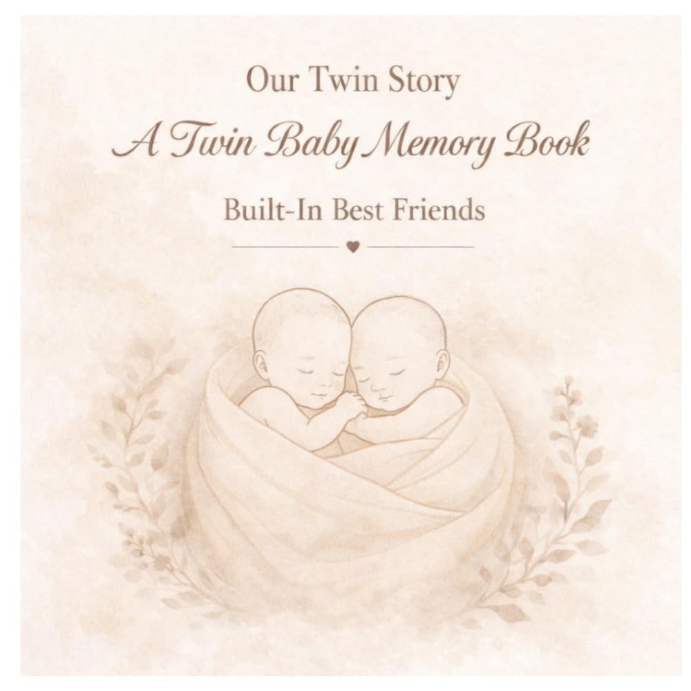 Twin Baby Memory Book: A Keepsake Journal to Record Pregnancy, Milestones, and First-Year Memories f