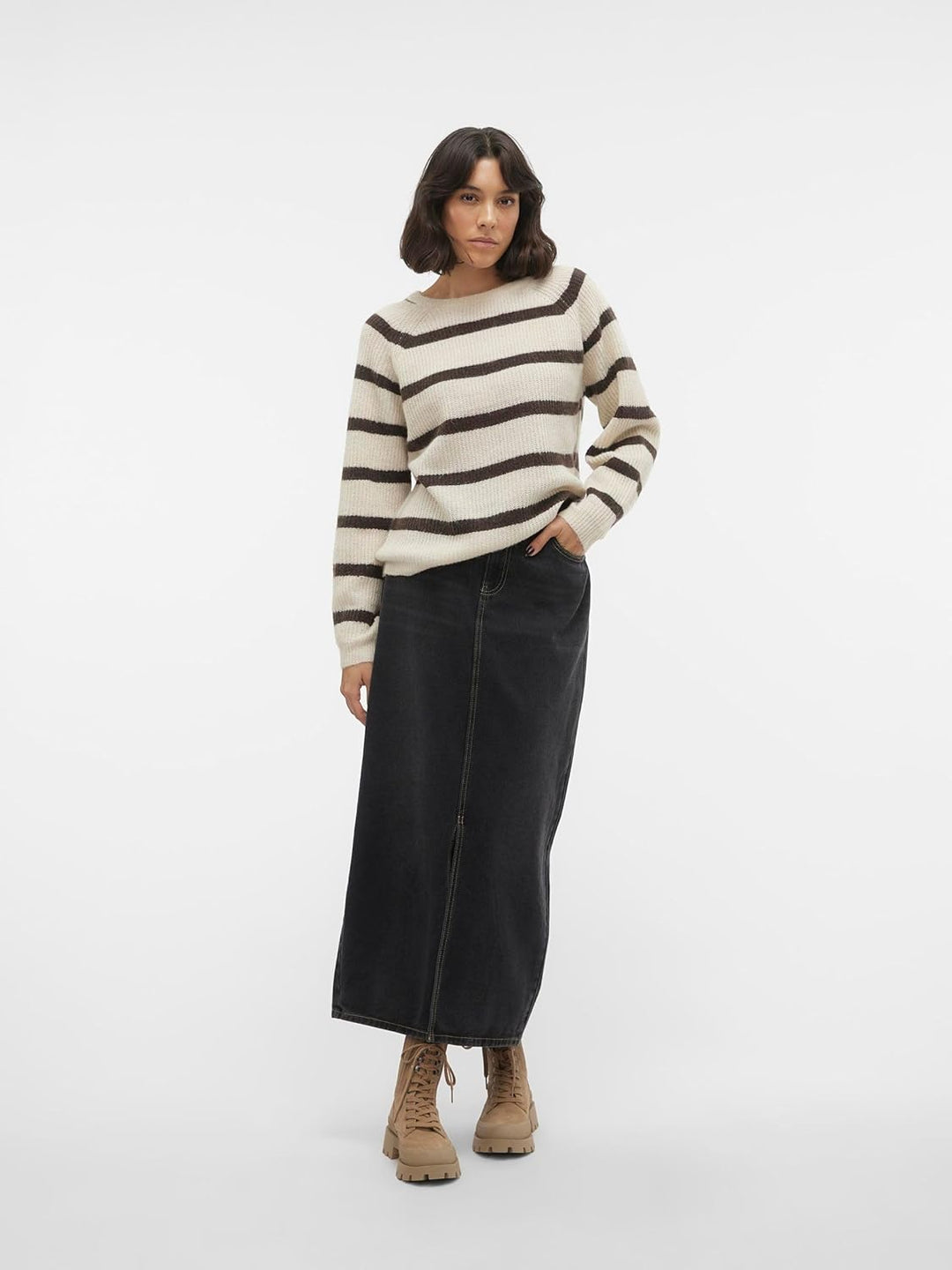 VERO MODA Female Strickpullover VMASTA Pullover M Birch, M Birch