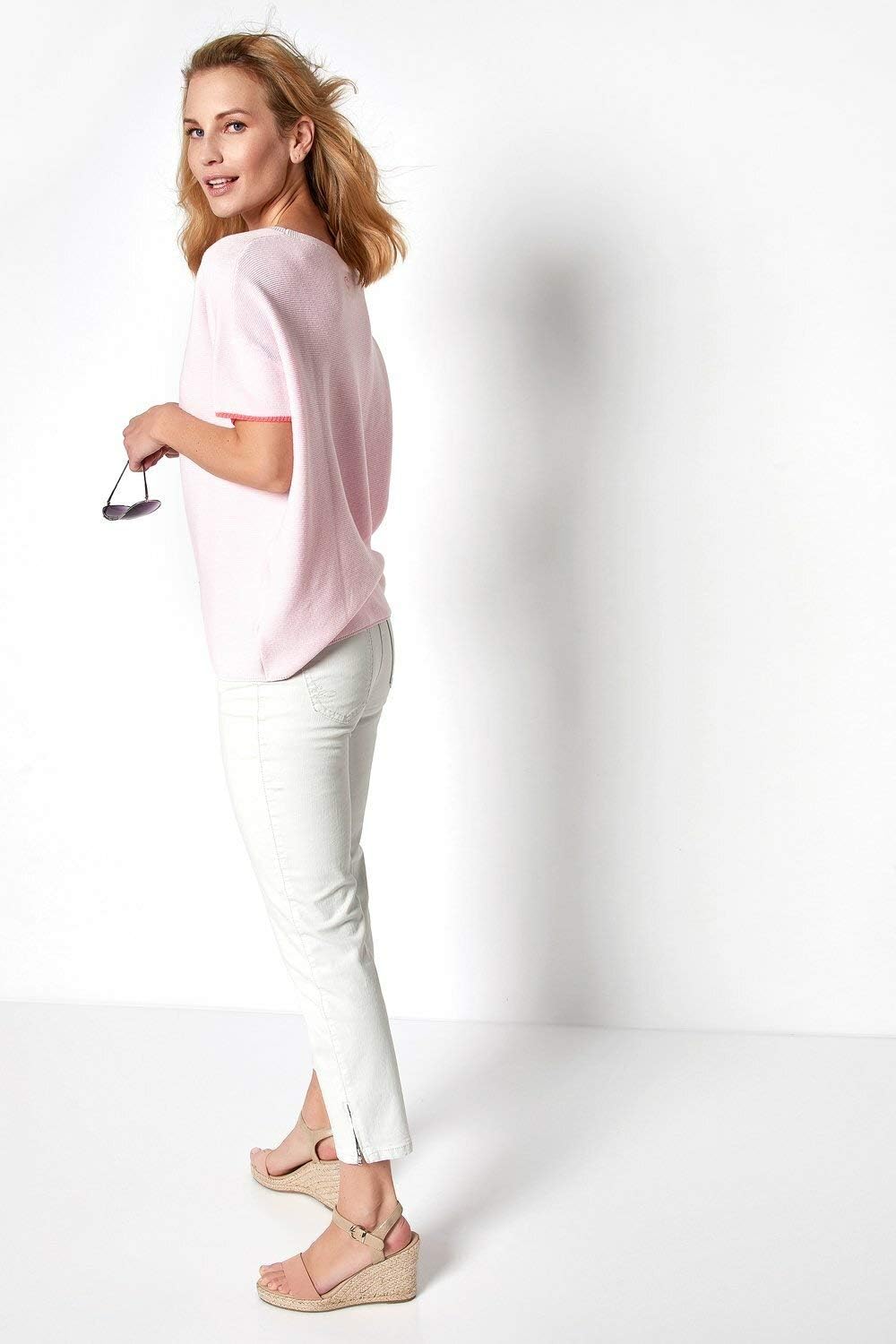 TONI Damen 7/8-Hose »Perfect Shape« mit Saumzippern 36 perlmuttfarben