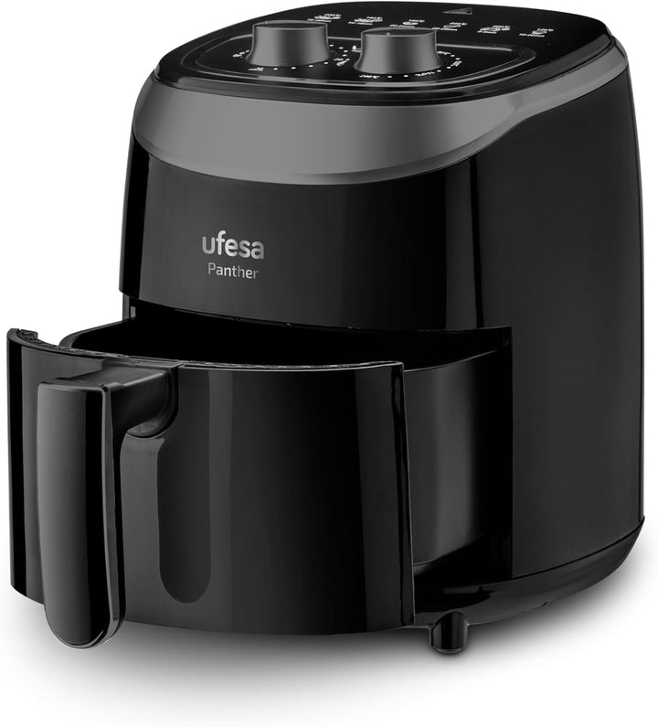 Ufesa Panther, Heissluftfritteuse mit 3,5 l, 8 Programmen, 1200 W, Timer, Temperatur 80ºC - 200ºC, o