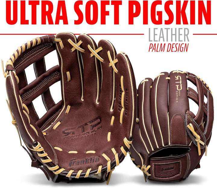 Franklin Sports RTP Pro Baseball-Handschuhe, für Infield, Outfield, Baseball-Handschuhe 33 cm – H-We