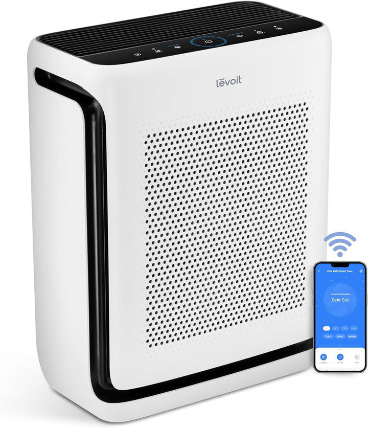 LEVOIT Luftreiniger Allergiker mit Tiermodus & Luftreiniger HEPA Filter für Allergiker, Luftfilter g