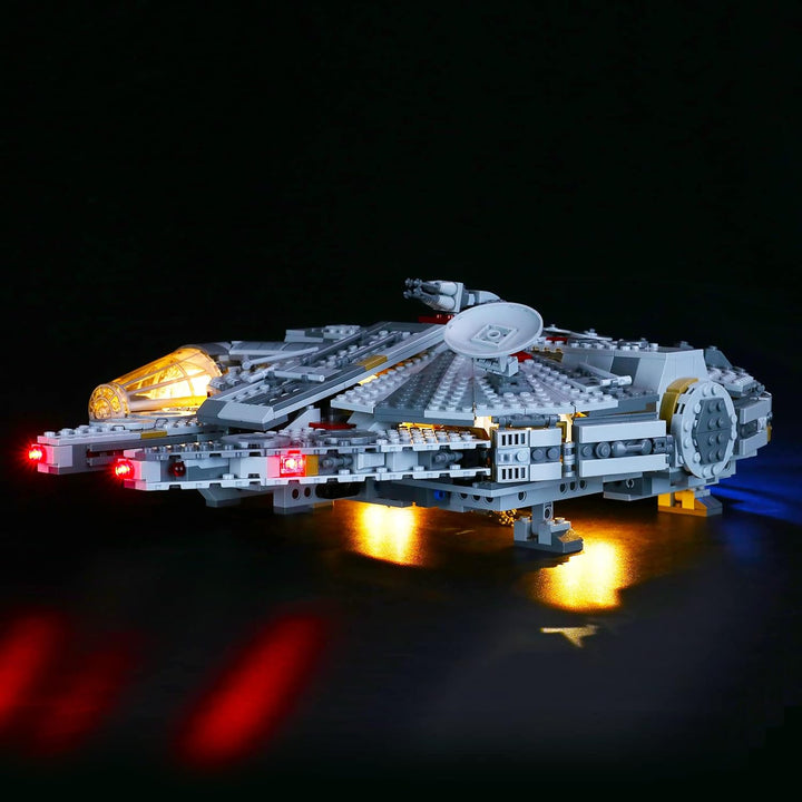 BRIKSMAX LED Beleuchtungsset mit Multifunktions-Soundfernbedienung für Lego Star Wars Millennium Fal