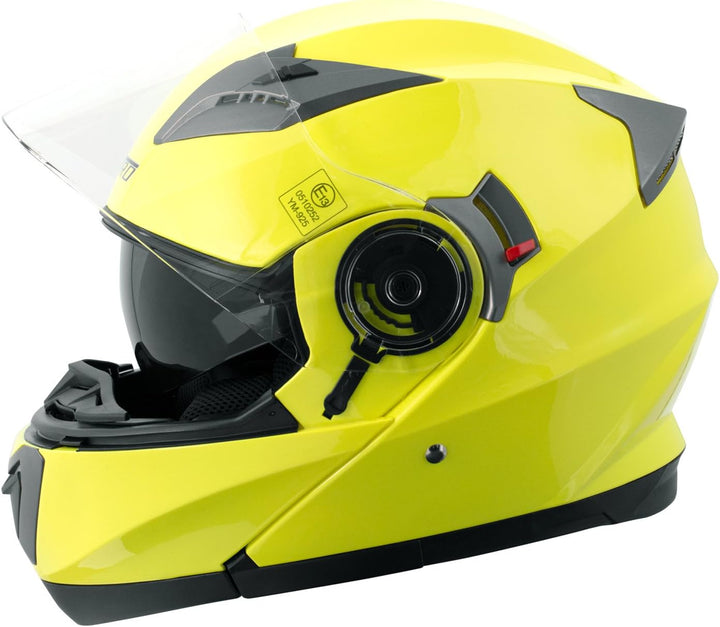 A-Pro Helm Klapphelm Innensonnenblende Motorradhelm Modular Gelb Fluo M