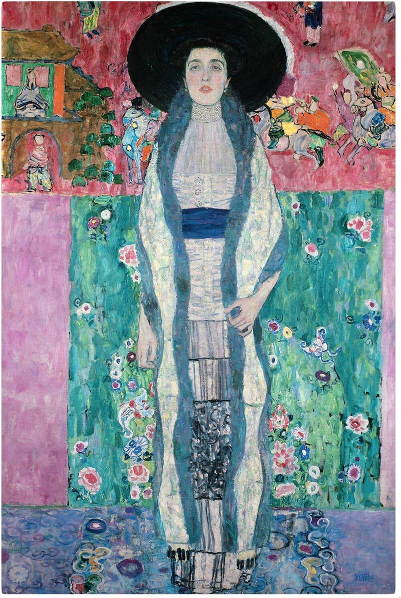 Top Gustav Klimt Leinwandbilder Bildnis Adele Bloch-Bauer II 90 x 60cm 90cm x 60cm Gustav Klimt - Bi