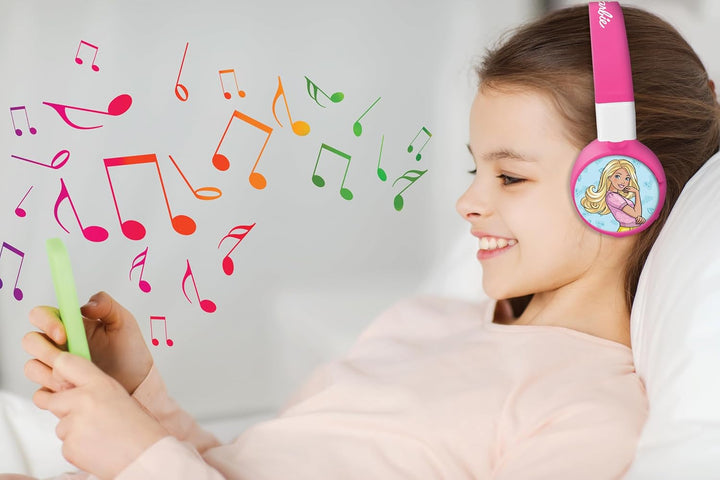 Lexibook - Mattel Barbie -2-in-1-Audio-Headset Bluetooth & Kabelgebunden mit Mikrofon und Steuertast