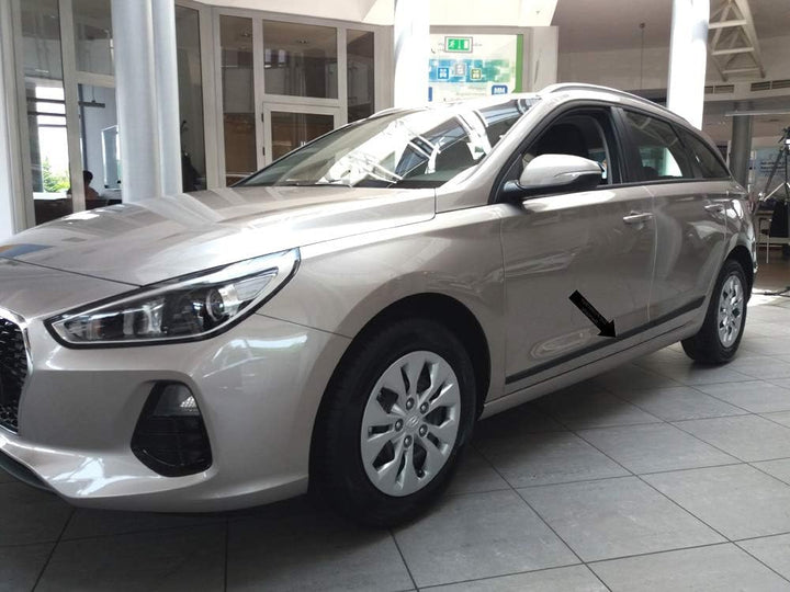 Spangenberg Seitenschutzleisten schwarz passend für Hyundai i30CW III Kombi i30 CW ab 06.2017- F54 (
