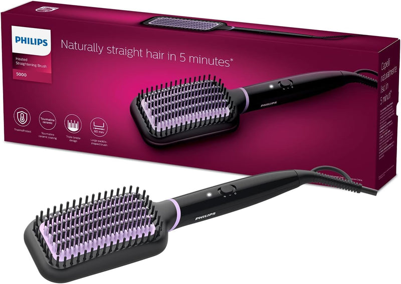 Philips StyleCare Aufheizbare Bürste BHH880/00 - Haarstyling-Geräte (Glättbürste, 170 °C, 200 °C, PT