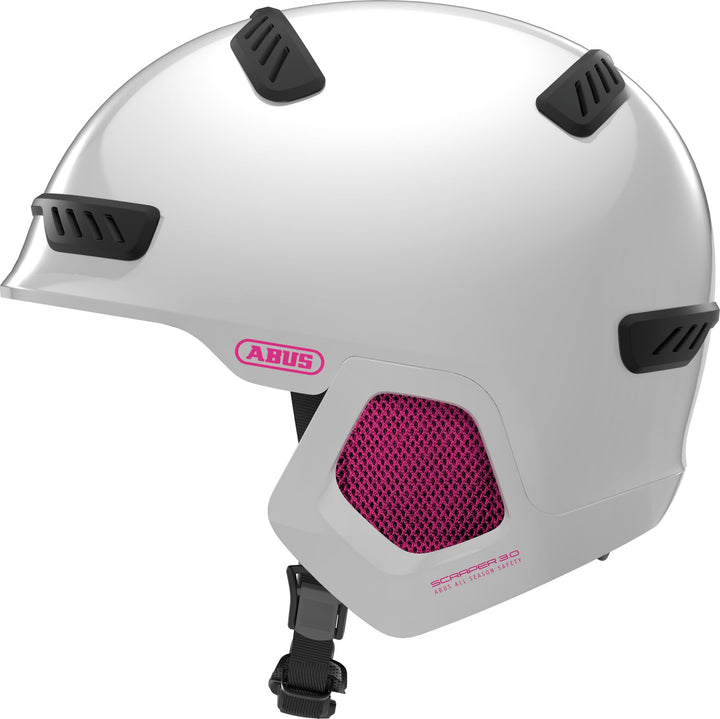 ABUS Stadthelm Scraper 3.0 ERA - Robuster Fahrradhelm inkl. Ohrenwärmer für den Winter - für Damen u