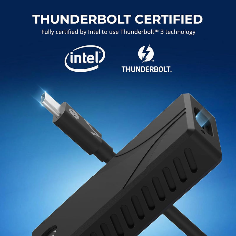 SABRENT Thunderbolt 3 Portable SSD 1TB, Festplatte extern NVMe, USB 3.2 Gen 2, 2700 MBps Lesen, USB