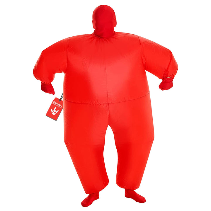 Morph Rotes Aufblasbares Kostüm für Kinder, Megamorph - Einheitsgrösse, Rot