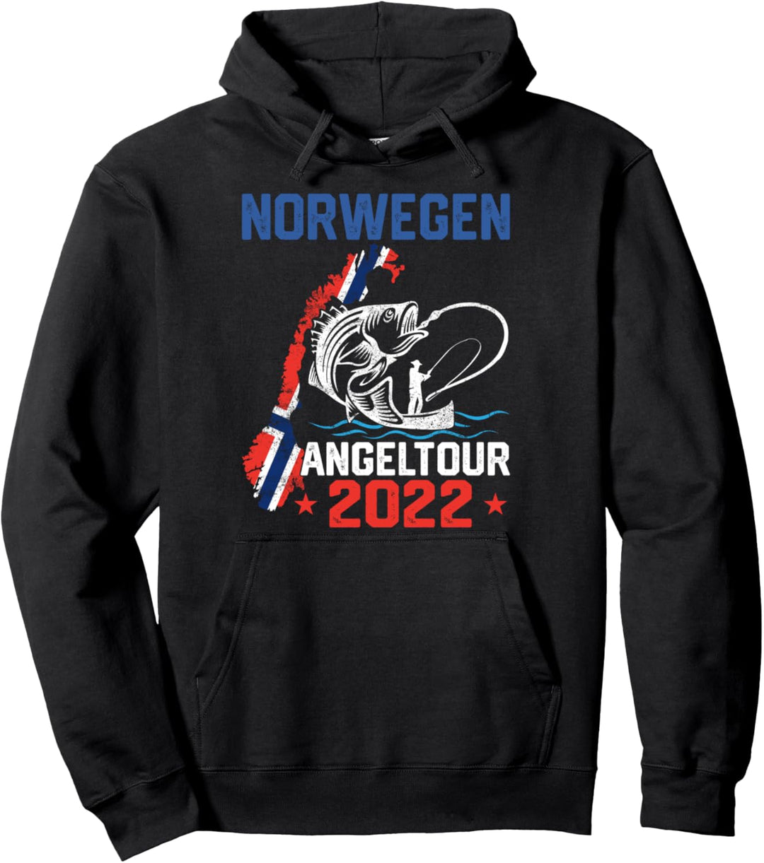 Norwegen Angeltour 2022 Norwegentrip Pullover Hoodie