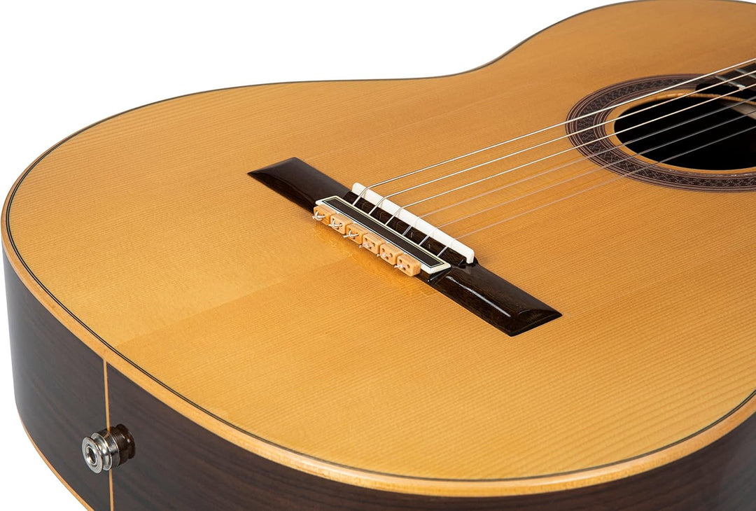 Klassische Gitarren Bridge Beads - Helles Holzmuster Tie Blocks für Nylon & Carbon Saiten - Passend