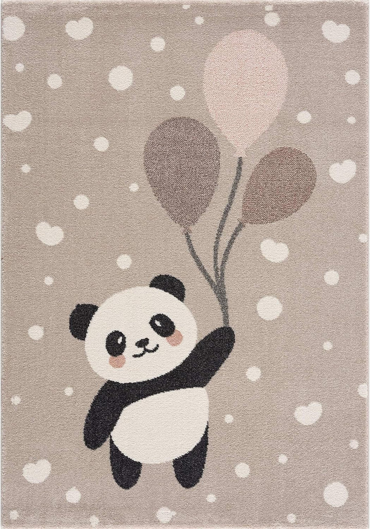 Jimri Teppich Kinderzimmer - Teppiche für Kinderzimmer, Kinderteppich, Kinderteppich, Bär, Panda (Cr