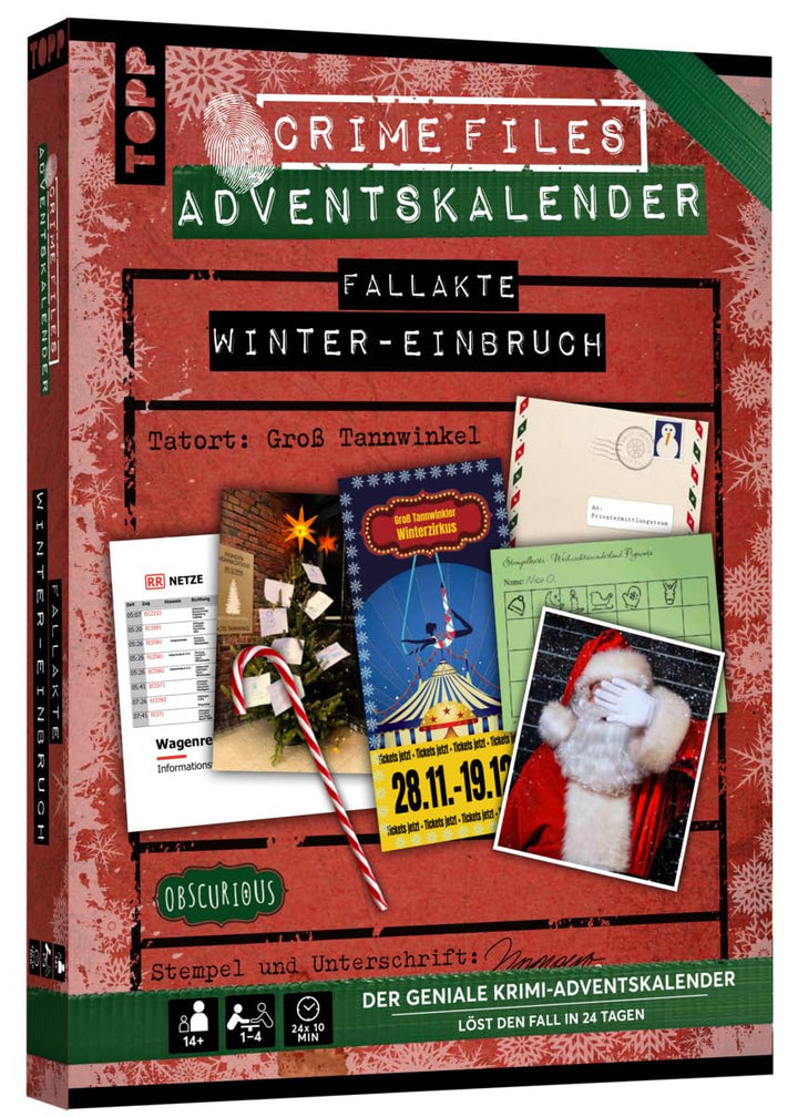 Crime Files – Fallakte: Winter-Einbruch. Der geniale Krimi-Adventskalender. Ermitteln und Rätseln –