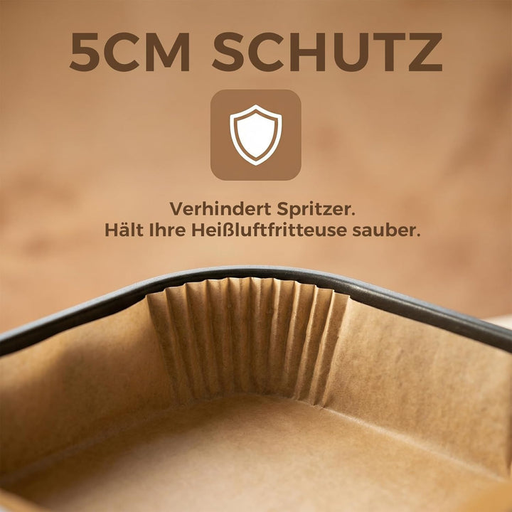 100 Stück Airfryer Backpapier Zubehör für Philips Airfryer 4000 Series Stacked Dual Basket 10L Heiss