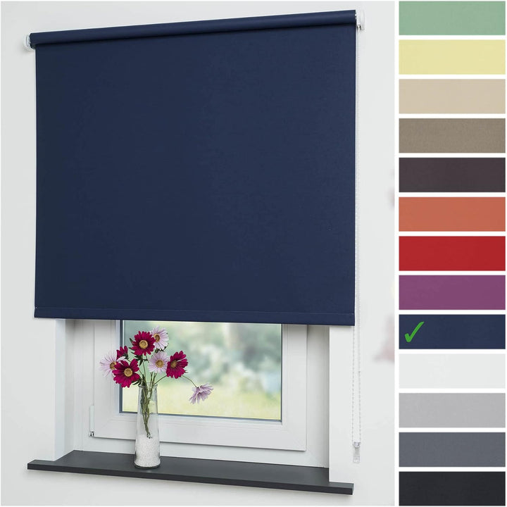 Liedeco® Rollo, Kettenzug-Rollo / Verdunkelnd, Abdunkelnd, Blickdicht / 142 x 180 (Breite x Höhe) /