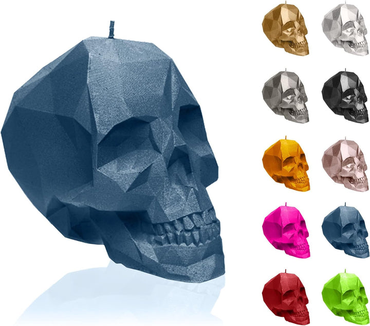 Candellana Skull Kerze - Totenkopf Kerze - Skull Deko - Totenkopf Deko - Halloween Deko - Gothic Dek