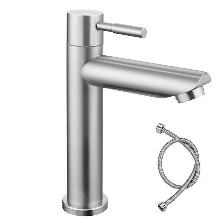 BONADE Kaltwasserhahn Gäste WC, Wasserhahn Kaltwasser für Wasserhahn Bad, Edelstahl Kaltwasserhahn m