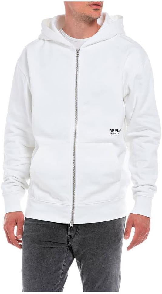 Replay Herren Kapuzenpullover M 801 Chalk, M 801 Chalk