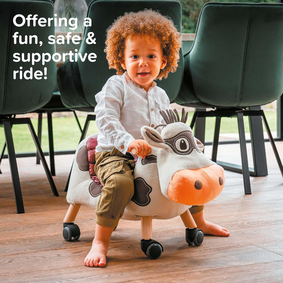 Little Bird Told Me Ride On Toy for 1 Year Old Kids Toddlers Toys for Girls & Boys Soft Animal Cow T