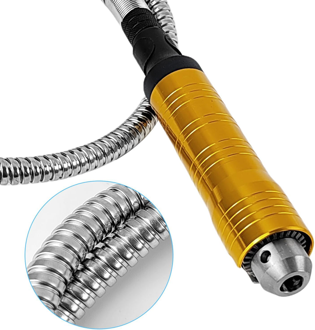 Biegsame Welle, Bohrwelle Verlängerung, Flexible Bohrwelle, Bohrmaschinenwelle mit 6mm Flexwellen-Ve