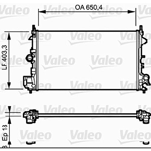 VALEO Kühler Motorkühlung 734981