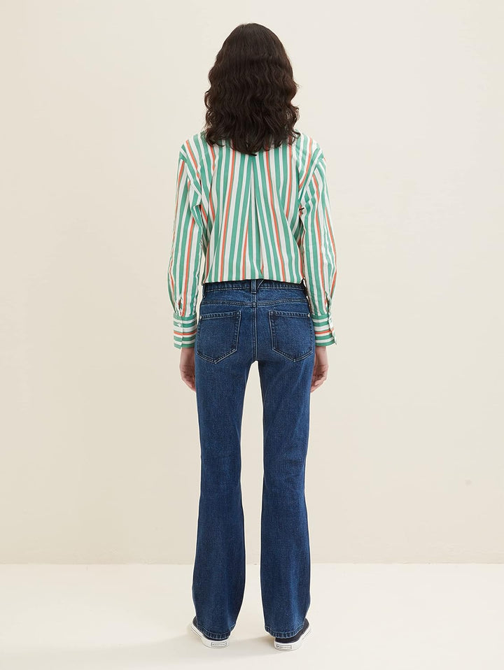 TOM TAILOR Damen Kate Narrow Bootcut Jeans 29W / 32L 10113 - Clean Mid Stone Blue Denim, 29W / 32L 1