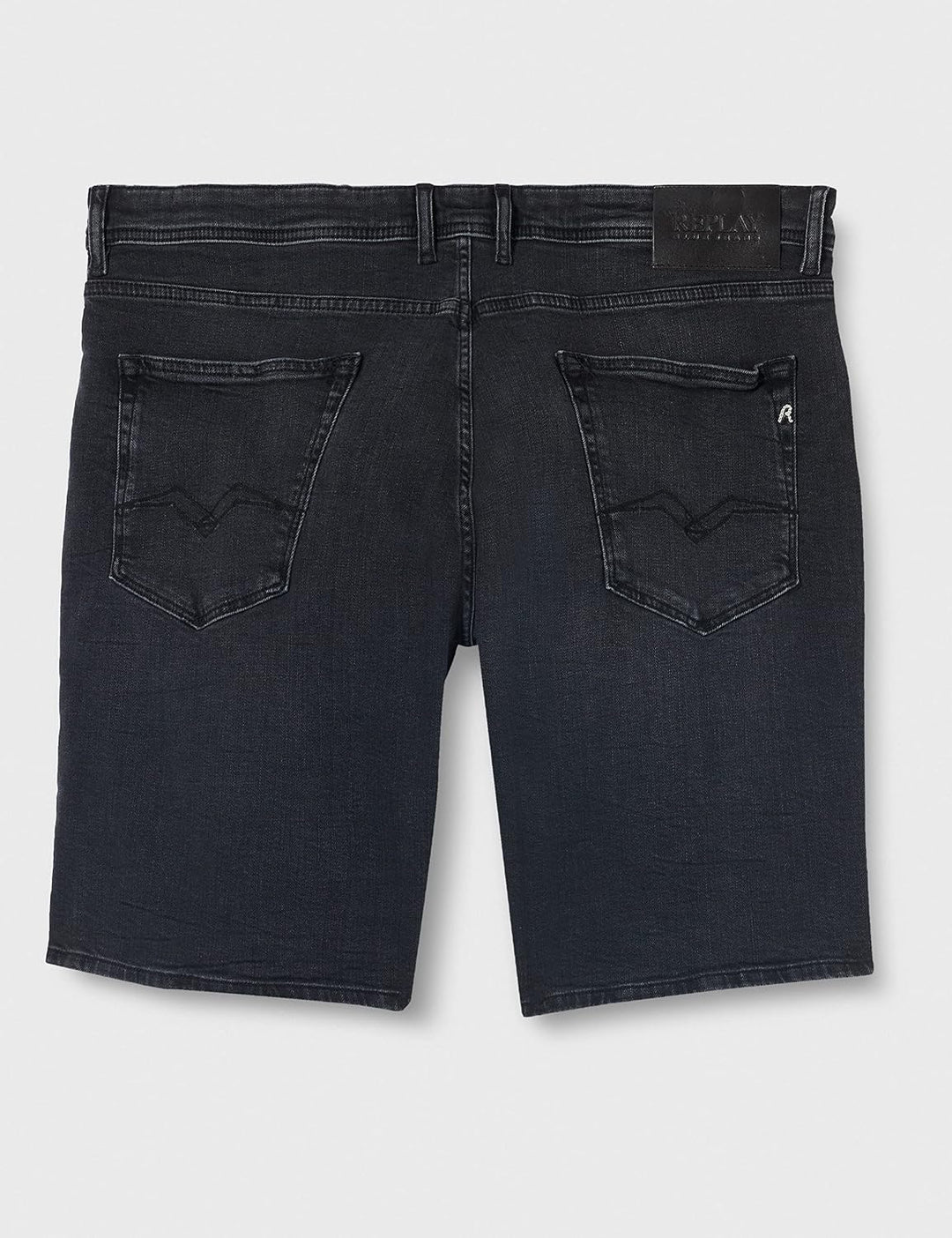 Replay Herren Jeans Shorts Grover Straight-Fit Bio 36W Dark Grey 097, 36W Dark Grey 097