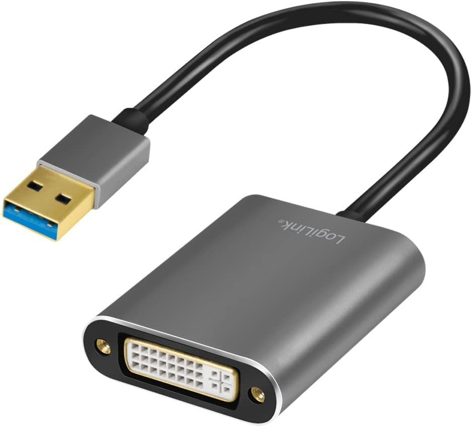 LogiLink Adapter USB 3.0 auf DVI zu DVI, zu DVI