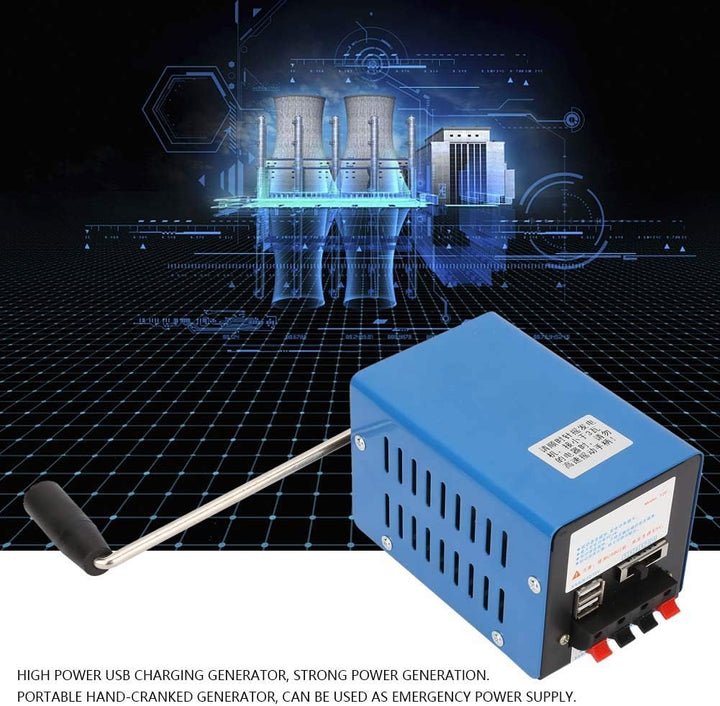 Kurbelgeneratoren Handkurbel-Generator 20W 2000 U/min Tragbarer USB Ladenotfall-Dynamotor für Outdoo
