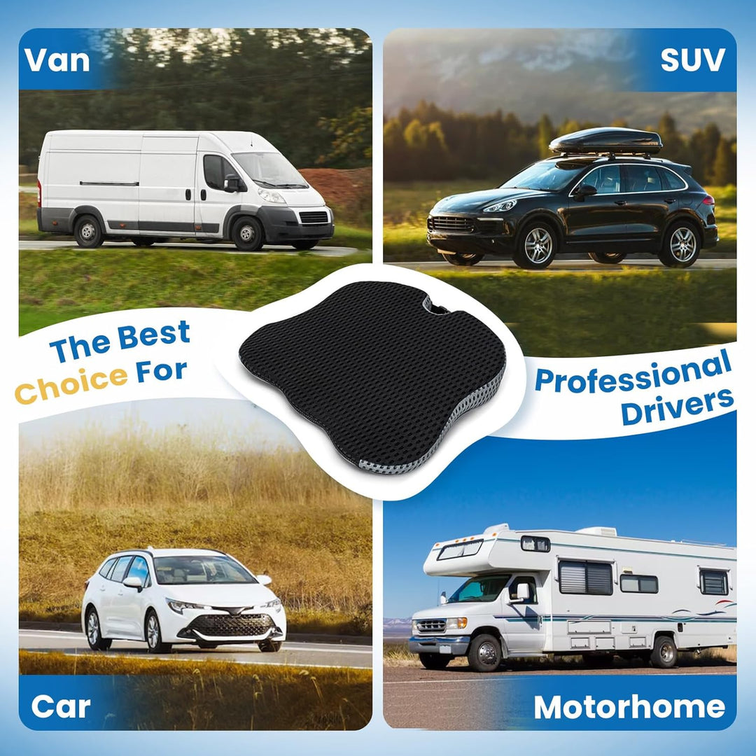 Autositzkissen Sitzkissen für Auto Booster Kissen Atmungsaktive Autositzkissen für langes Fahren (sc