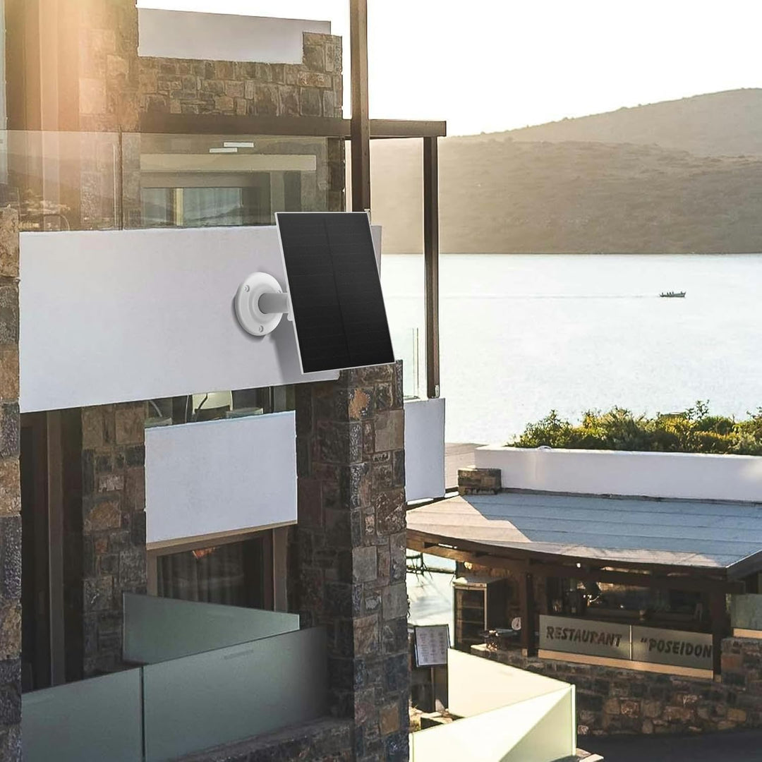 Nicesolar Solarpanel für Überwachungskamera, USB-Solarpanel kompatibel mit wiederaufladbarer Akku-Ka