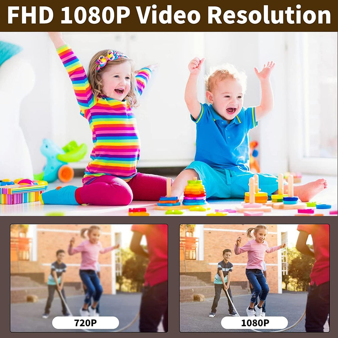 HD-DSLR-Kamera mit 18-fachem Zoom, 3-Zoll-LCD-HD-Bildschirm, CMOS 5 MP, Bis zu 24 MP Sensor, F/2,9 F