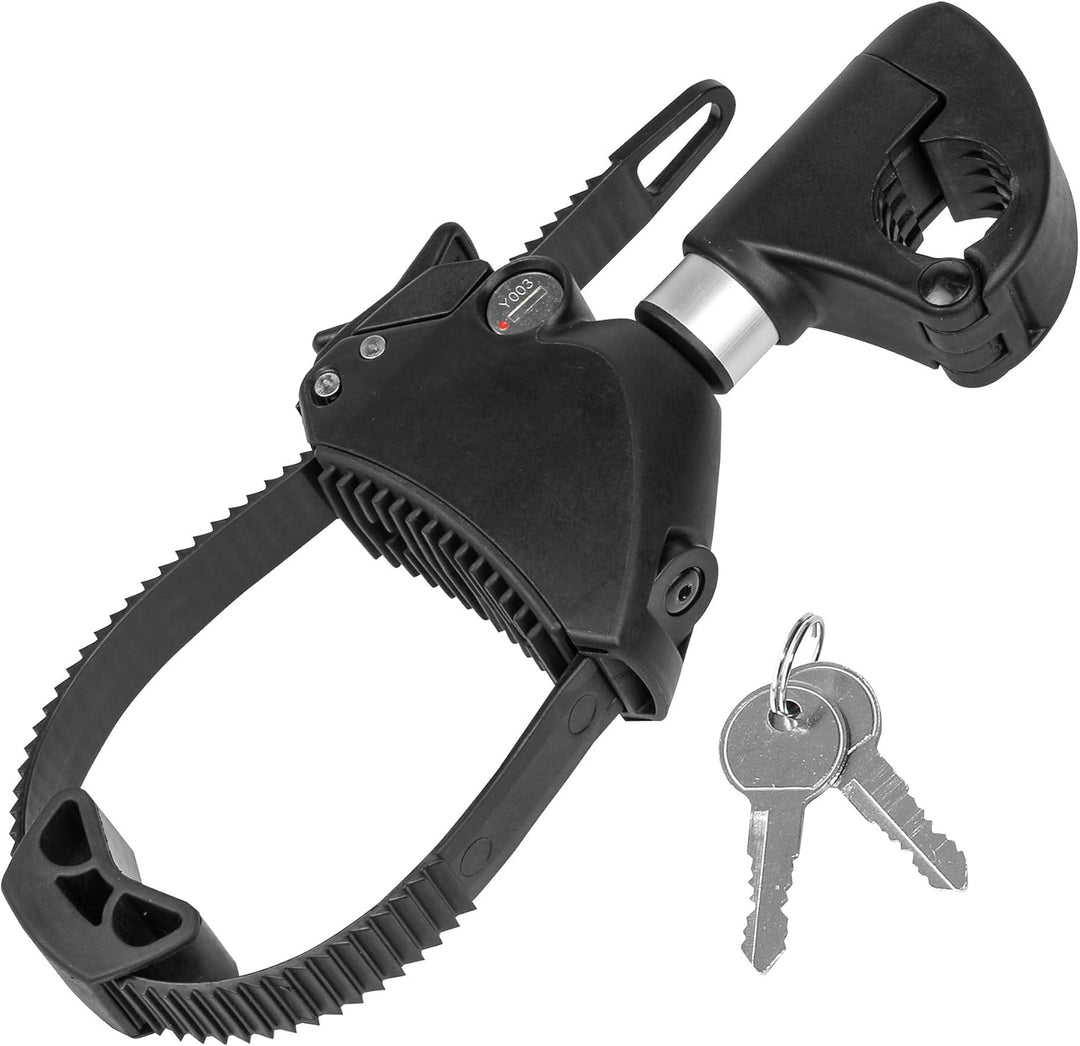 EUFAB 11575 Strap-Rahmenhalter kurz, abschliessbar, für U-Bügelrohr: Ø 2,5 cm, 12 cm Länge 12 cm Län